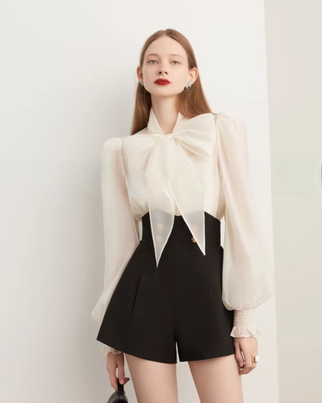Bow Long-Sleeve Blouse DPY0070