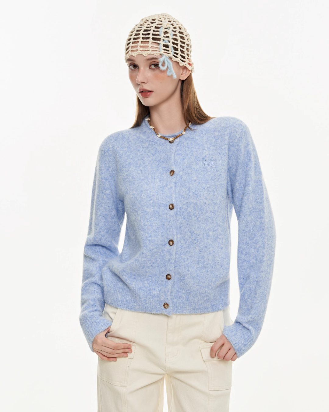 Round Neck Knit Cardigan MDB0009