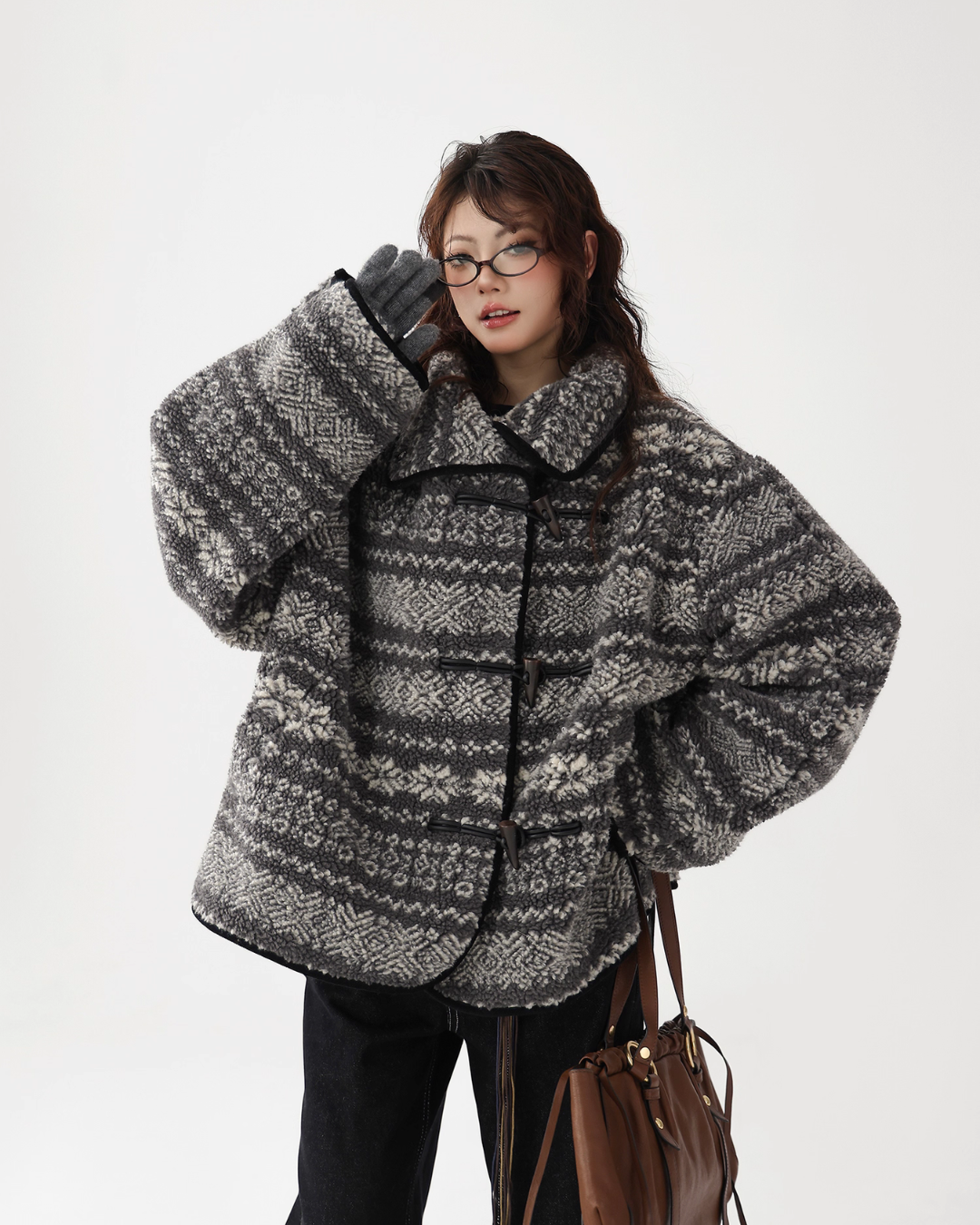 Nordic Pattern Fleece Jacket ACS0338