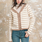 Stripe Retro Collar Knit ASG0054