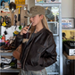 Vintage Cropped Leather Jacket CYE0005