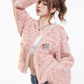 Loose Pink Knit Cardigan AFD0004