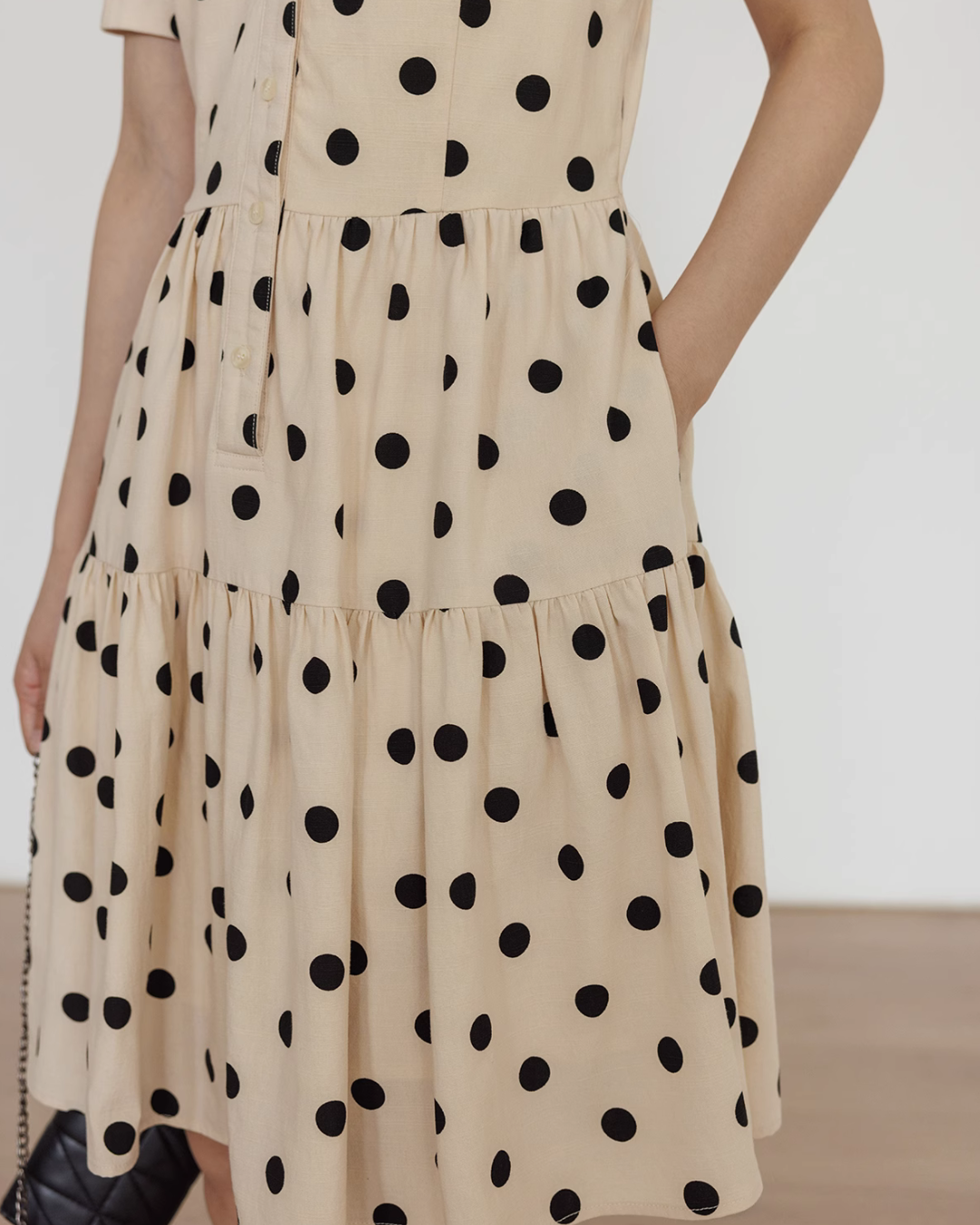 Polka Dot Tiered Dress VAS0105