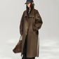 Oversized Stand Collar Long Trench Coat ACS0381