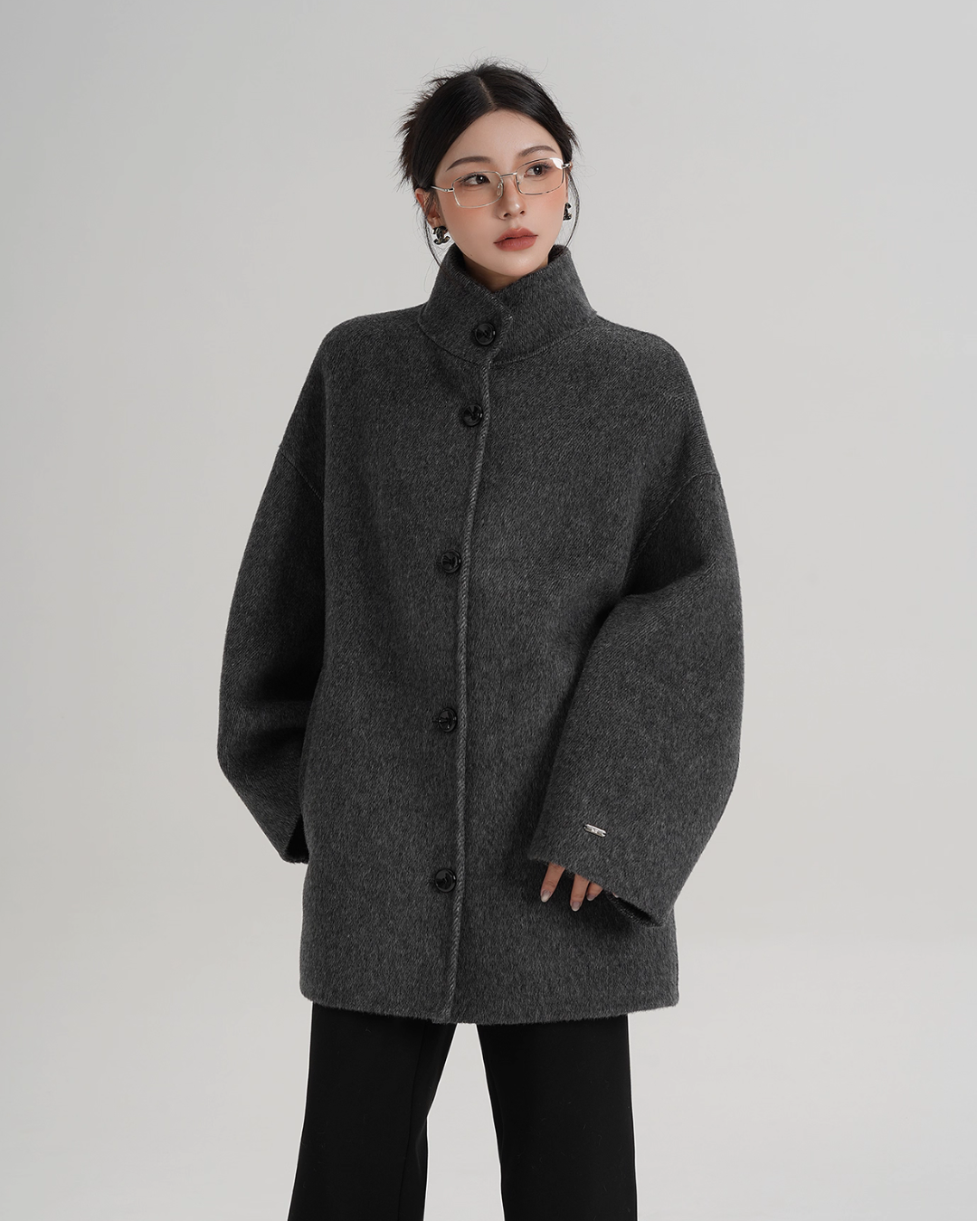 Stand Collar Short Coat SRS0396