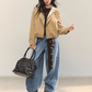 Retro Casual Khaki Jacket / Long-Sleeve Top ASG0052