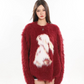 Rabbit Fluffy Round Neck Knit CCS0008