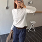 Half-Button Long Sleeve Top CYE0022