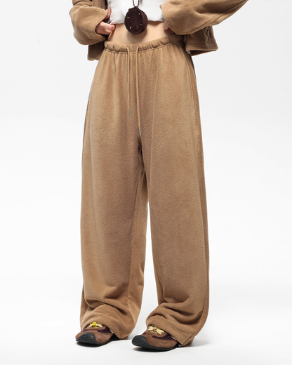 Retro Stand Collar Short Jacket / Sweatpants ACS0302