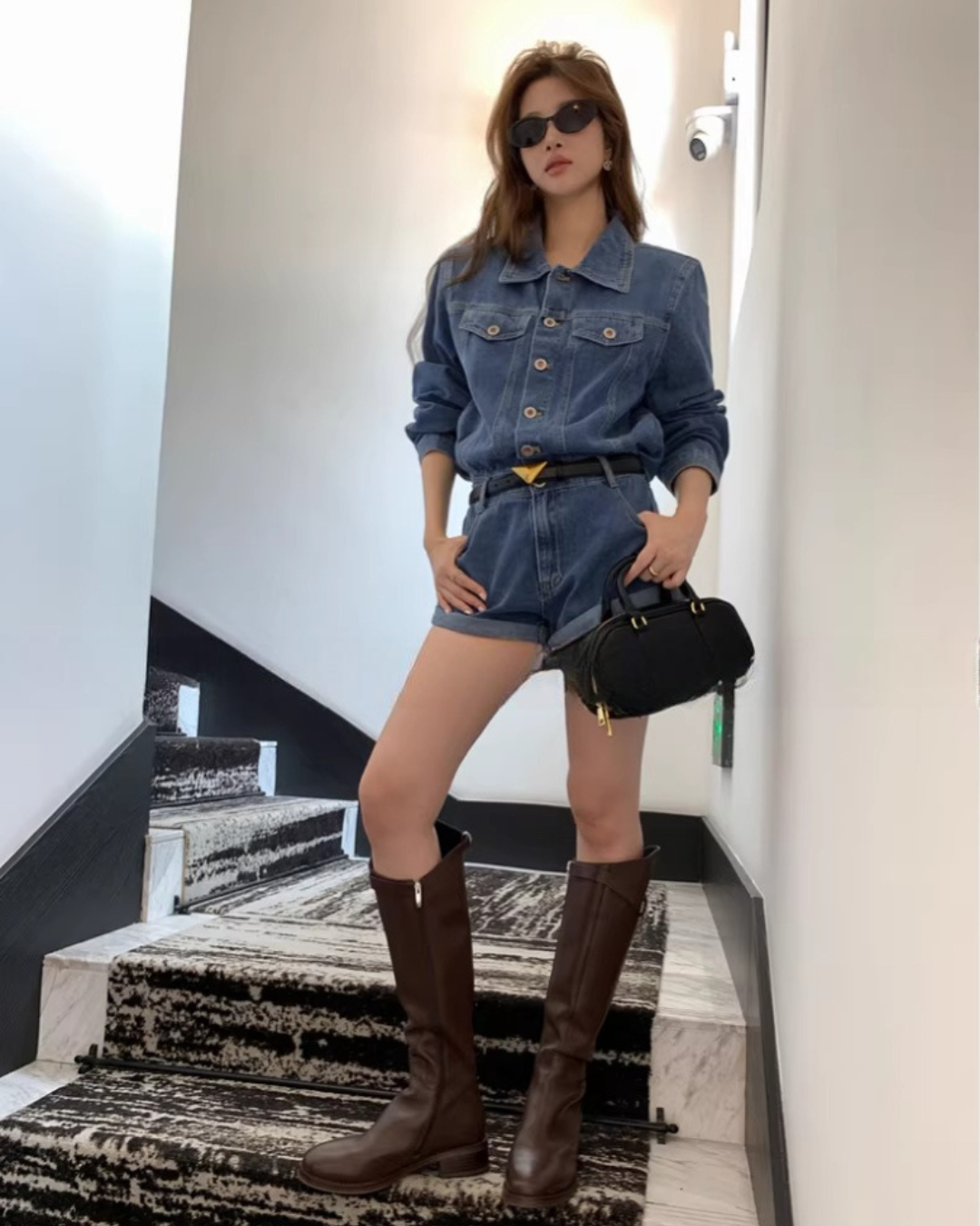 Retro  Blue Jumpsuit DPY0074