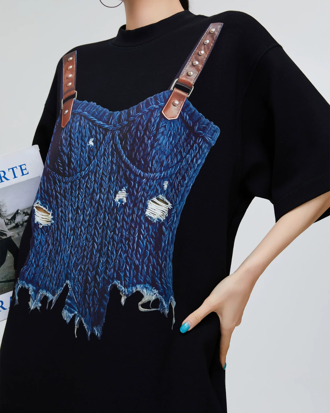Fake Layered Short-Sleeve T-Shirt FER0169