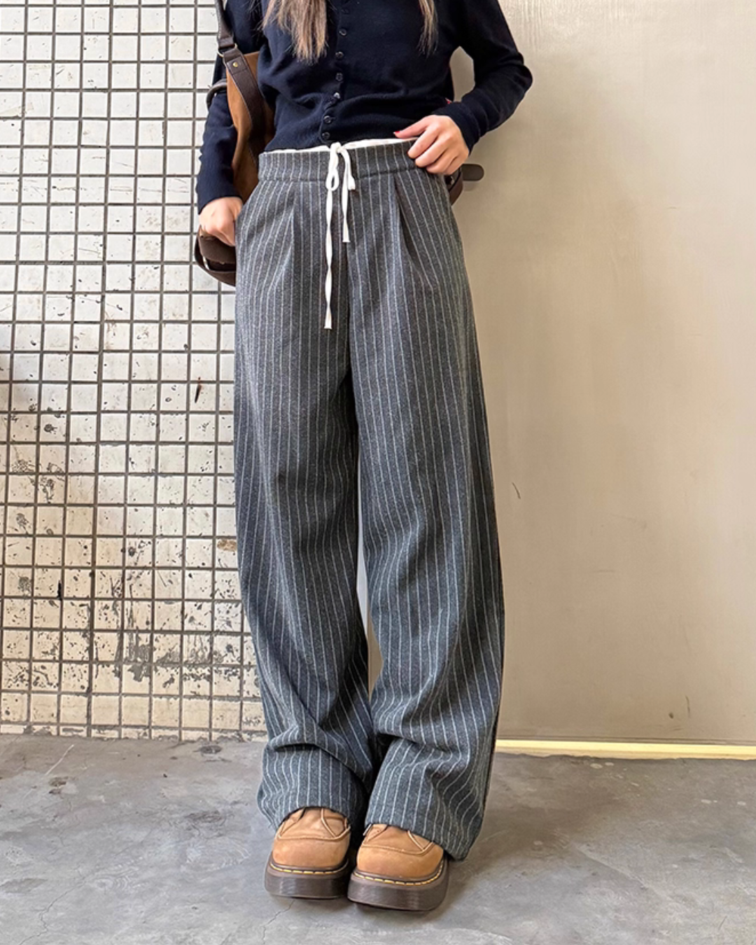 Double Waist Stripe Pants CYE0070