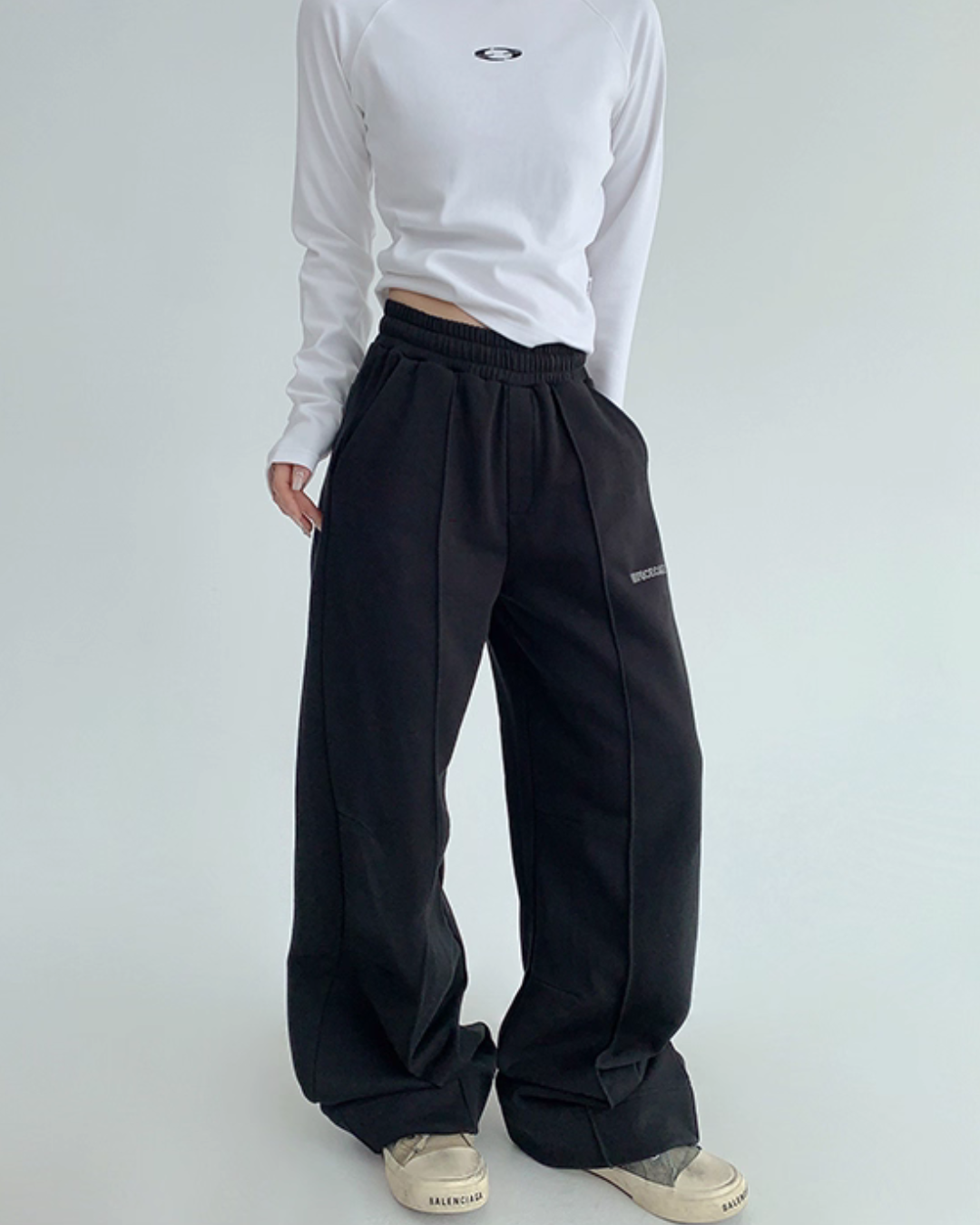 Drape Casual Wide Pants  YLS0948