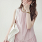 Pink Striped Sleeveless Dress AMU0020