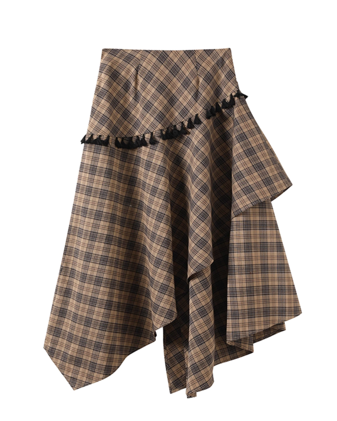 Retro Vintage Jacket / Tight Long Sleeve Top / Paid Asymmetric Skirt WEO0060