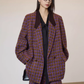 Tweed Plaid Blazer / Half Pants SUY0018