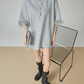 Feather Sleeve Jewel Mini Dress FER0127