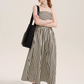 Striped Spaghetti Strap Dress DEP0005