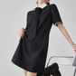 Necktie Cleric Mini Dress FER0203