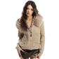 Faux Fur Zip Knit Top BGS0042