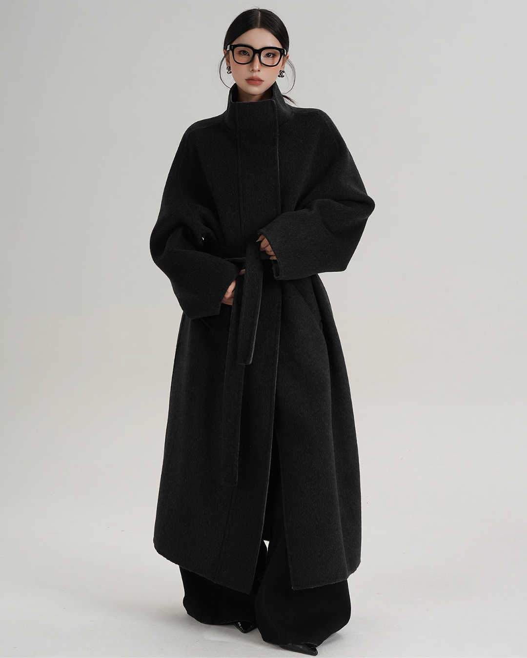 Stand Collar Long Coat SRS0382