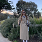 Belted Long Trench Coat DEM0012