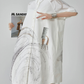 Hand-Drawn Art Print Shirt Dress FER0179