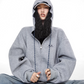 Retro Color Block Zip Hoodie ICM0077