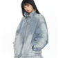 Stand Collar Flare Denim Jacket BGS0048
