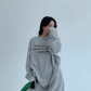 Logo Print Oversized Dress YLS0931