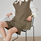 Gold Eyelet Big Vest / Wide Half Pants FER0281