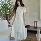 Cotton Apricot Long Dress SMS0026