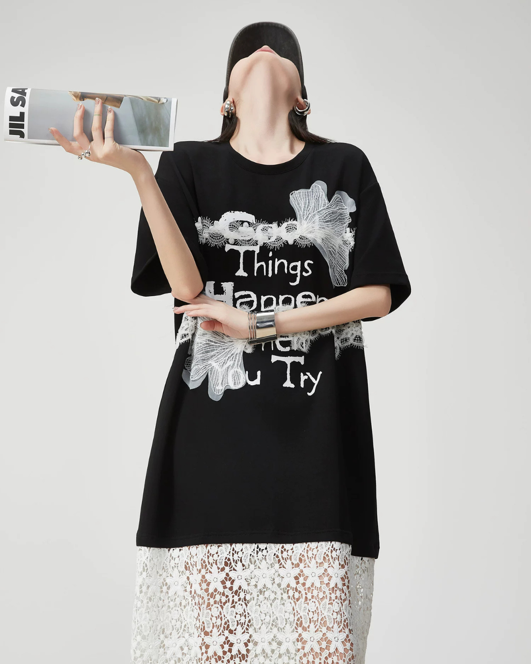 Race Switch T-Shirt Dress FER0155