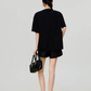 Heart Cutout Short Sleeve T-Shirt FER0316