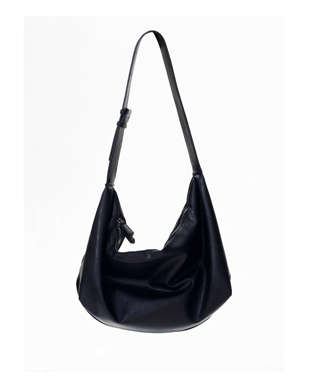 Leather Capacity Black Bag MAD0001