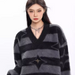 Striped Shaggy Knit Tops CCS0023