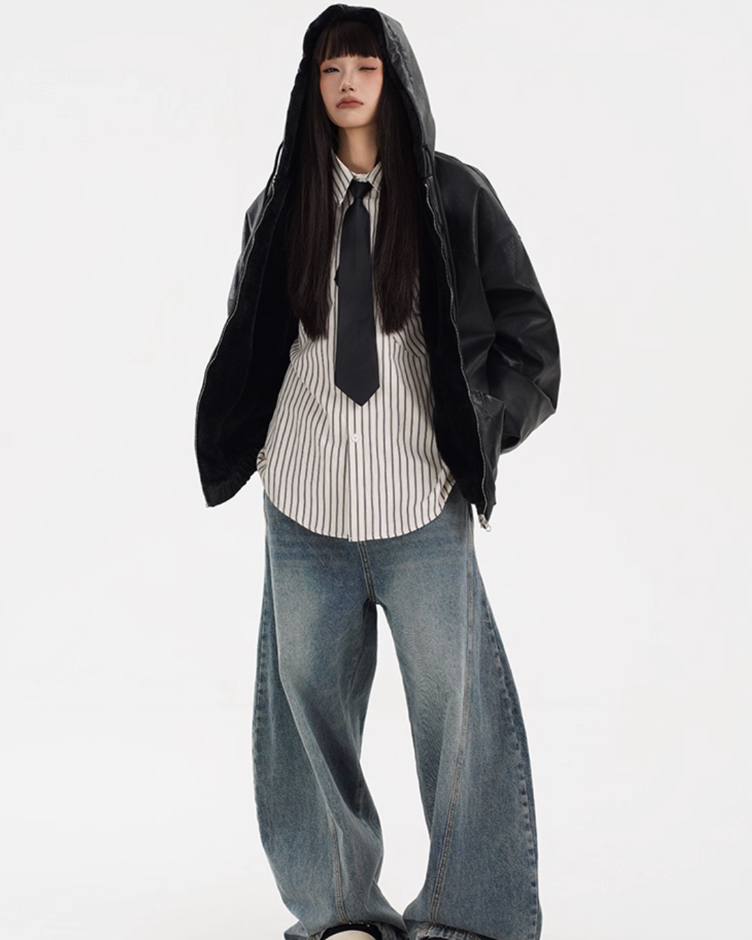 Reversible Leather Boa Jacket  FEC0003