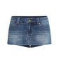 Gradient Blue Washed Denim Jacket / Slim Short Skirt IMX0004