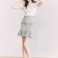 American Retro Ruffle High Waist Skirt GOU0102