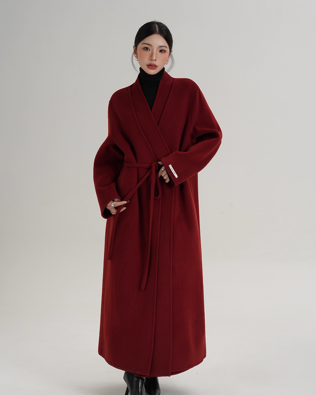 Elegant Wool Long Coat SRS0385