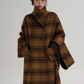Plaid Long Wool Coat SRS0390
