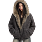 Inner Fur Thin Stripe Zip Hoodie BGS0032