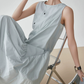 Asymmetric Drape Long Dress FER0279