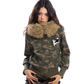 Fur Hood Camouflage Jacket BGS0016