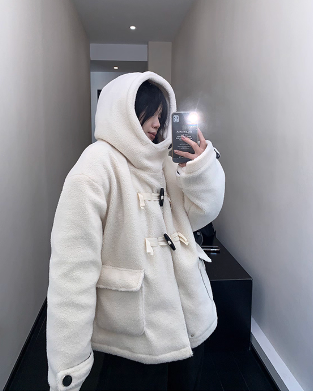 Fluffy Duffle Coat YLS0973