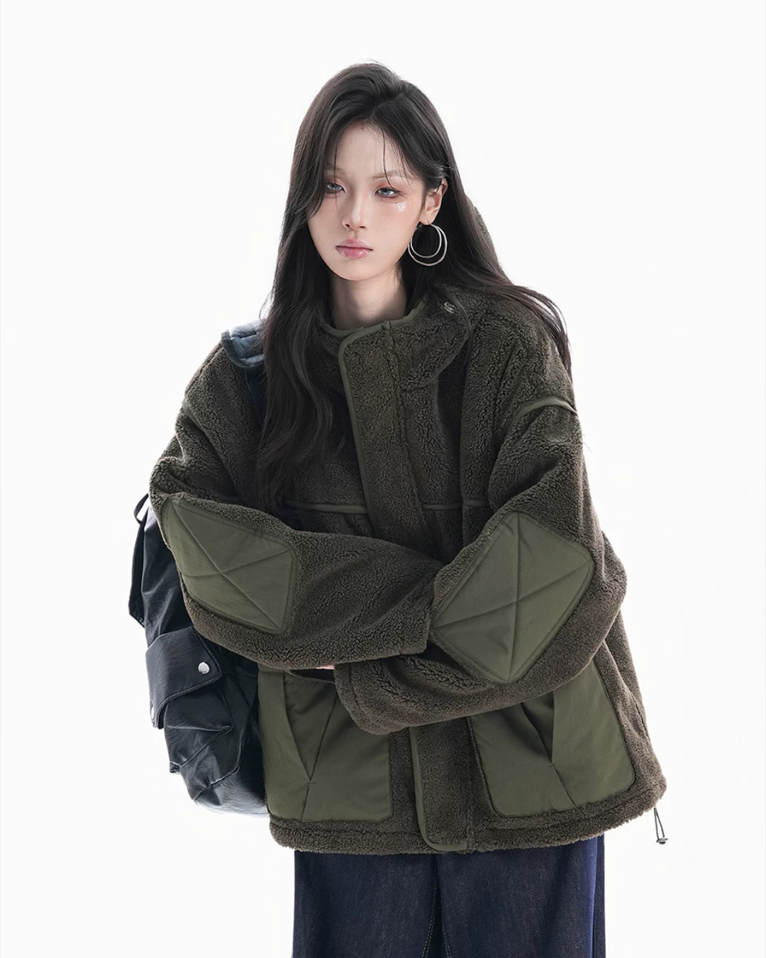 Oversized Boar Fleece Jacket WLS0014