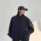 Back Logo Loose Check Shirt YLS0722