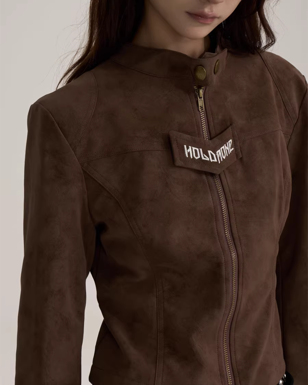 Suede Cropped Jacket ONP0003