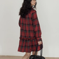 Vintage Plaid Dress VAS0186