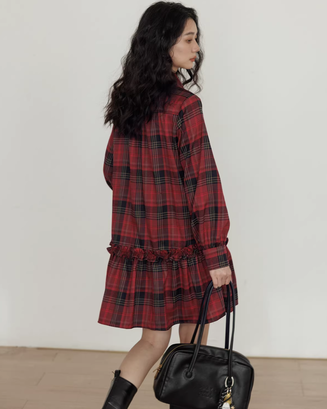 Vintage Plaid Dress VAS0186